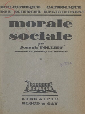cover image of Morale sociale (1)